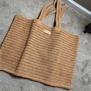 Burberry Brown Woven Tote/Beachbag
